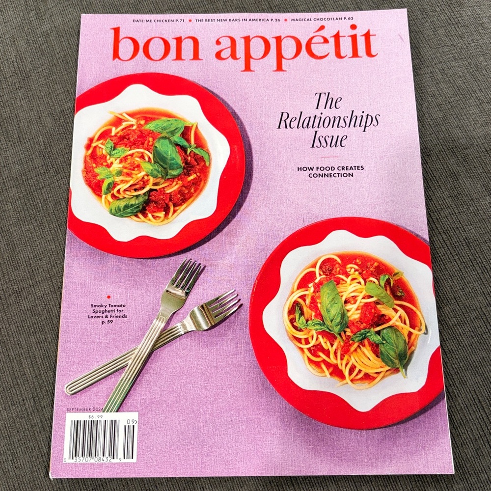 Bon Appetit Magazine - September 2024 - The Relationships Issue    home cooking